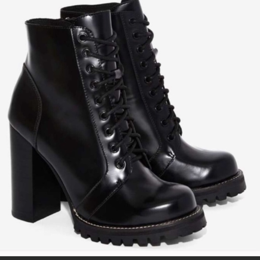 Jeffrey Campbell legion lace up boots black 9.5